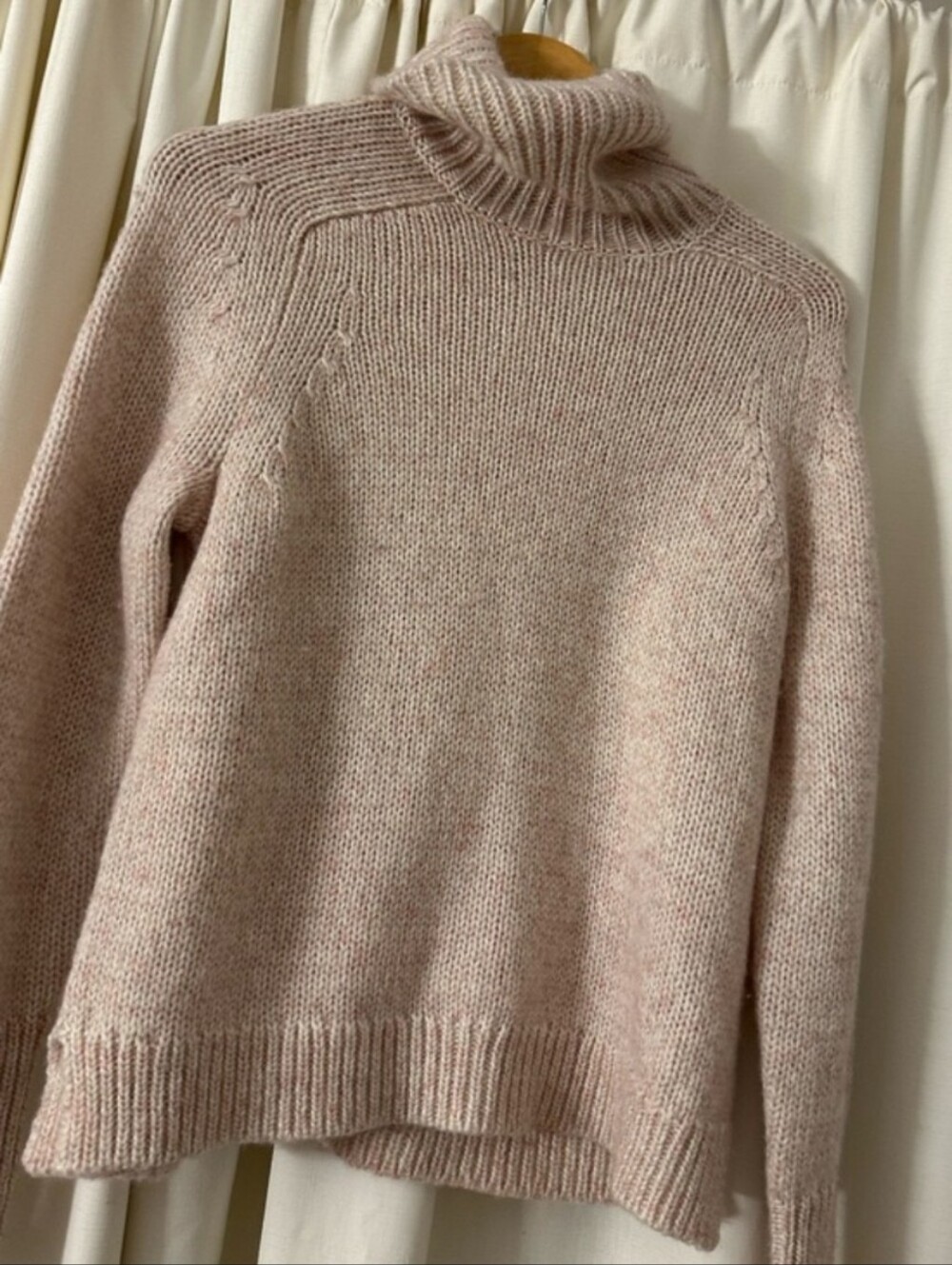 J. Crew Marled Classic Wool Blend Turtleneck Sweater - Picture 3 of 6